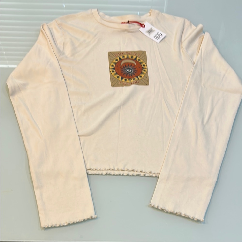 NWT  Long Sleeve Top with sun celestial design BDG Urban Outfitters